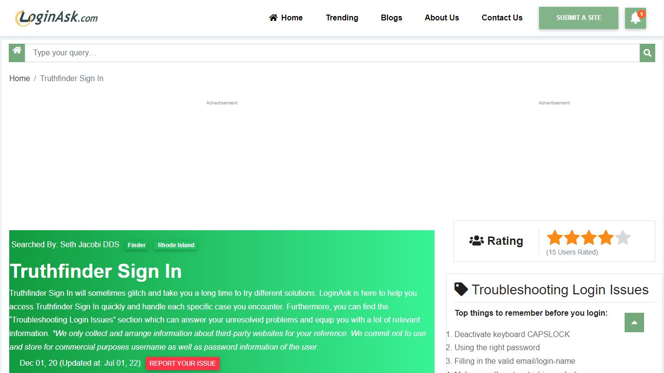 Truthfinder Sign In Quick and Easy Solution - fbi.rescrf.com